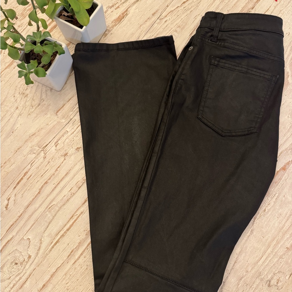 Banana Republic Factory coated black jeans sz 26/2 - Picture 5 of 5
